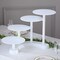 17" White 4 Tier Plastic CAKE STAND Pillar Design Cupcake Holder